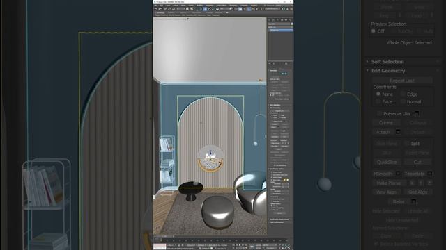 Как обрезать один объект по контуру другого? Boolean 3Ds Max #3dmodeling #tutorial3d #3dmax #3d