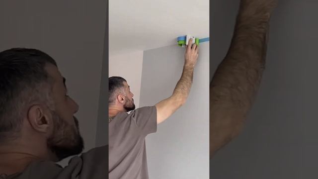 Качественная покраска потолка #покраскапотолка #покраскастен #идиалтныелинии
