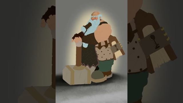 Рисую Концепт Арт Персонажа/Speed Paint - Short video/Dwarf Smith