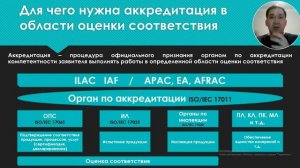 Аккредитация в области оценки соответствия