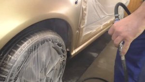 Покраска золотой шкоды, как покрасить переходом