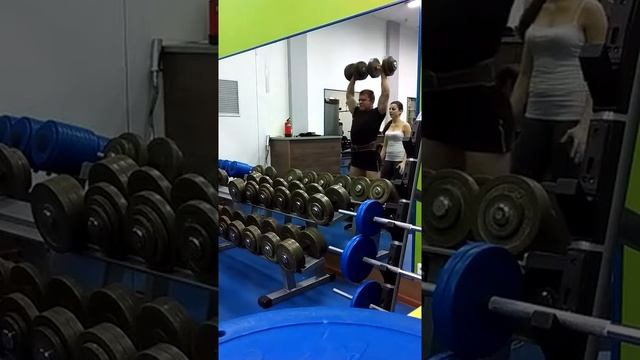 Жим гантелями стоя от Andreypero смотреть онлайн