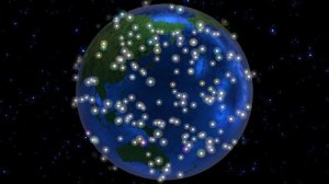 Душа Земли. Астральное тело планеты. Сфера тонкого мира. Футаж. Цикл. 4K.