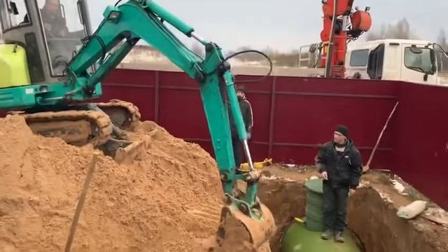 Монтаж газгольдера  копка котлована  Установка газгольдера автономная газификация 8800 333 77 07