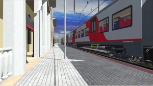 ЭС1-001 Краснодар-Аэропорт Сочи в Туапсе TRAINZ 19