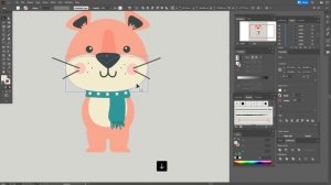 РИСУЕМ МИЛОГО ТИГРЁНКА | УРОК В ADOBE ILLUSTRATOR