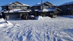 Суровая канадская зима. Эдмонтон, Алберта, Канада.