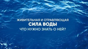 Живительная и отравляющая сила воды. Что нужно знать о ней?