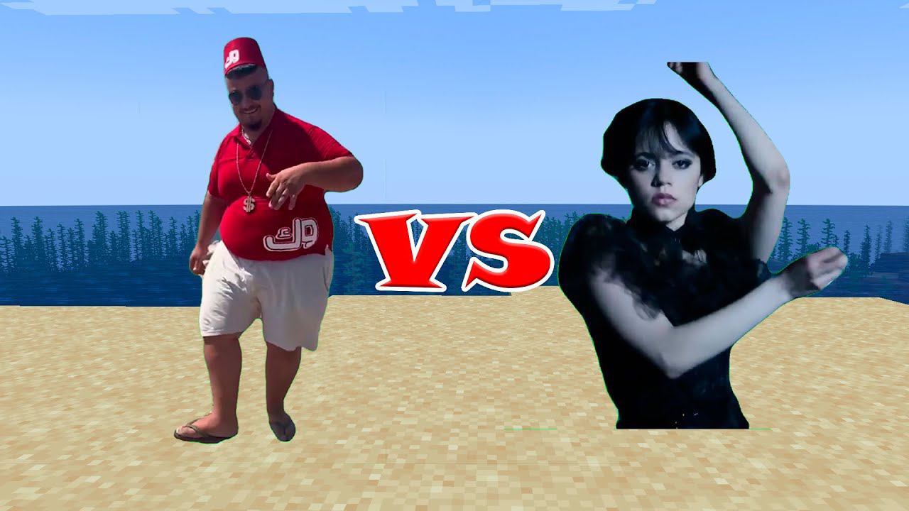 skibidi dom yes yes yes vs Wednesday dance in minecraft смотреть онлайн