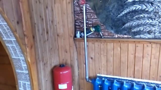 Отопление твёрдотопливным котлом в стиле 