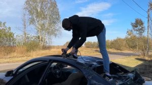 КАБРИОЛЕТ БМВ Е60, РАЗБИЛ БМВ, ПО БЕЗДОРОЖЬЮ НА БМВ.