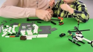 Полицейская машинка ЛЕГО Сборка лего машин Конструктор игрушки для мальчиков