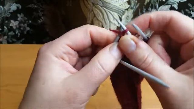 Митенки спицами Завершение вязания
