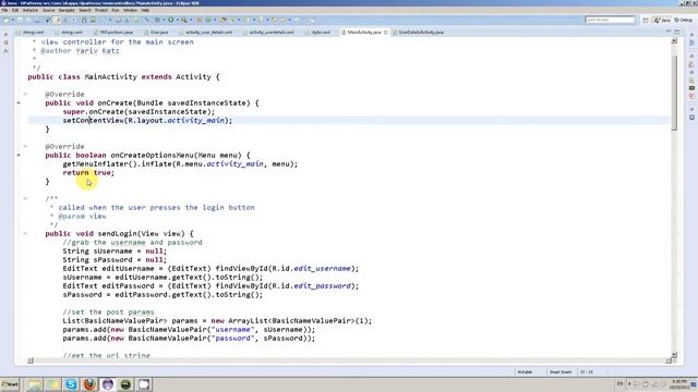 Android Programming tutorial - server communication Singleton Pattern