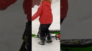 Покатушки на бензоснегокате Кроха R1