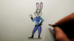 Как нарисовать Джуди Хоппс из Зверополиса