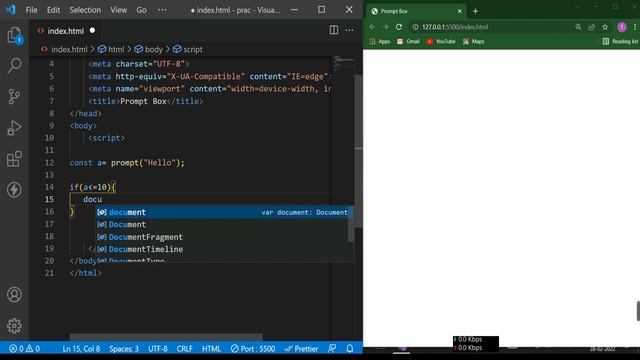 Prompt Box in JavaScript || JavaScript Popup Box || JS Tutorial for Beginners in Bengali 2022