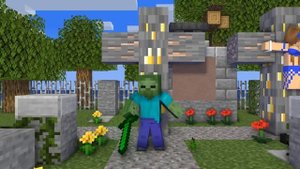 Zombie Life 22 : Secret Zombie Rescues a Pretty Girl- Minecraft Sad Animation