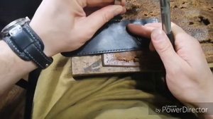 Мужская сумка барсетка из кожи своими руками. Hand Made