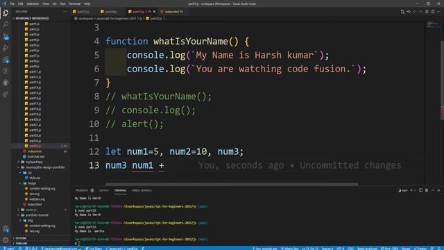 What Are Functions In JavaScript 2021 | Part 25 | Code Fusion