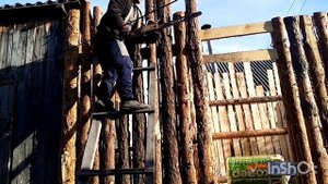 Строим дровенник своими руками 3 в 1(часть 1)