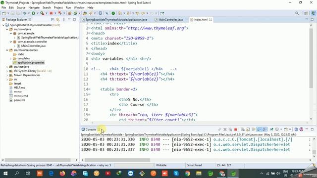 Thymeleaf Tutorial in Hindi | Thymeleaf Variable | #2