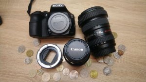 Объективы Кэнон на камерах Сони canon lens on sony camera