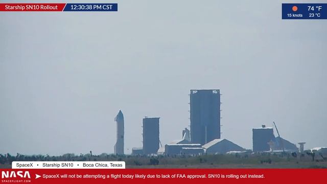 Starship SN10 Rolls Out to Boca Chica Launch Site After Starship SN9 Scrubs Launch Attempt смотреть онлайн