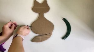 Кошка из ДЖУТА своими руками / 2 Jute craft ideas