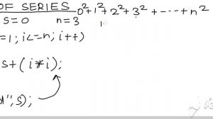 Print the Sum of the Series:1^2+2^2+3^2+---+n^2 in C