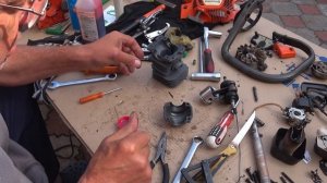 Husqvarna 137 - НЕ ЗАВОДИТСЯ  \\\\  РЕМОНТ БЕНЗОПИЛЫ \\\\\ ПОШАГОВАЯ ЗАМЕНА ПОРШНЕВОЙ