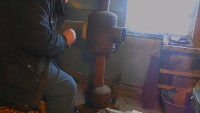 печка на отработанном масле. смотреть онлайн