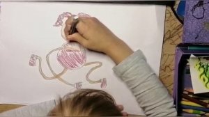 Мама длинные ноги рисуем | Mom draw long legs