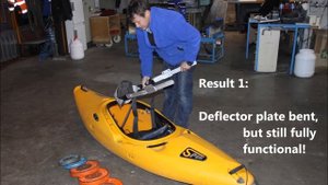 Drop test Prijon Pure - Stress test deflector plate