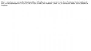 Ubuntu: Permission Denied (public key)