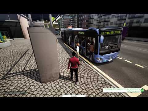 Bus Simulator 18 | Маршрут 24 "Автостанция-Спальный район" | Огромная пятидверная "гармошка"