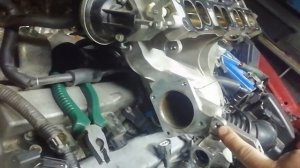 MAZDA CX7 СНЯТИЕ ВПУСКНОГО КОЛЕКТОРА