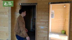 #Финскийдом - баня. Обзор #домбаня КБ114_Габишево из клееного бруса в предчистовой отделке, Казань