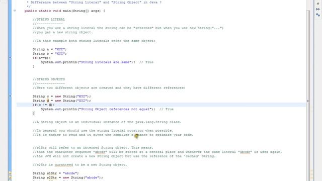 Java Interned String смотреть онлайн