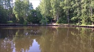 Форель лучше реагирует на резину. Клёвое место, Лосиный остров, спорт-зона.