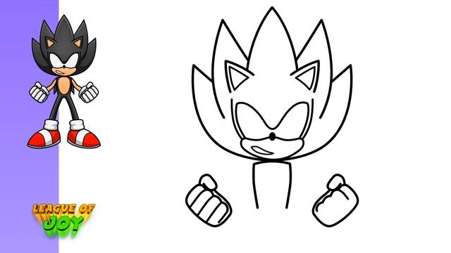 How to DRAW Modern DARK SONIC - Sonic the Hedgehog смотреть онлайн