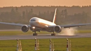Посадка и антипосадка в Шереметьево: Boeing 777-3M0(ER), VP-BPG, "Аэрофлот"