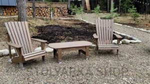 Садовая мебель в стиле Адирондак