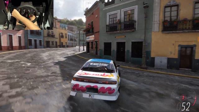 Donut Media Nissan 240SX Formula drift - Forza Horizon 5 ( Moza Racing R5 steering wheel )