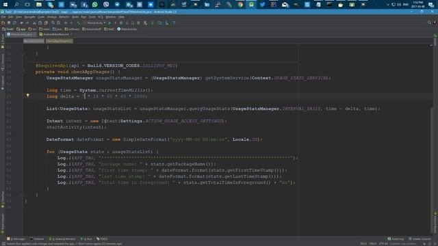 Читаем статистику использования приложений в Android