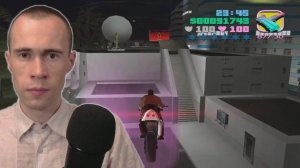 У МЕНЯ УЖЕ МОТОЦИКЛ ТО ДЫМИТСЯ, НУ ЗАМЕЧАТЕЛЬНО! GTA Vice City #35 G-прожектор, Vip, Дружеский матч
