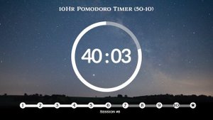 50 Minute Pomodoro Timer ? Focus White Noise 집중 백색소음?10-Hour Study ⏱Pomodoro 50/10, 50 min x 10 set