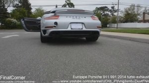 Porsche 991 exhaust sounds compilation: GT3, Turbo S, 911, revs, accelerations.