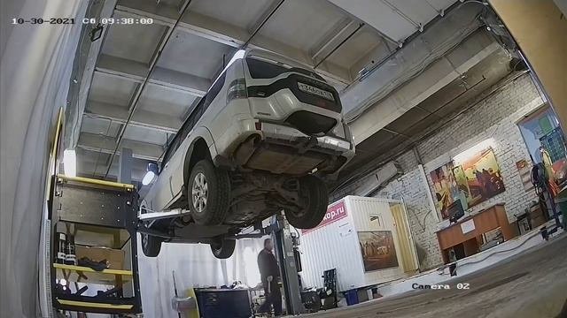 Установка защиты на Mitsubishi Pajero IV 2015 год. MOTODOR, арт. 01341, 11337