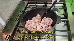 Из мяса свинины готовлю тушёное блюдо